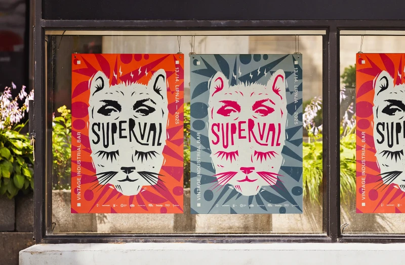 Dizajn plakata za glazbeni festival Superval